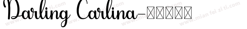 Darling Carlina字体转换